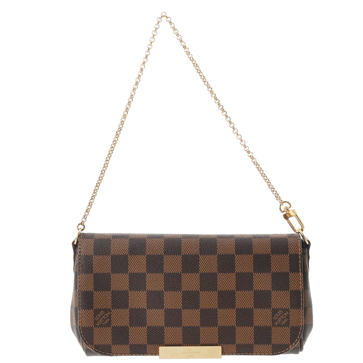 LOUIS VUITTON ルイヴィトン ダミエ フェイボリットPM ブラウン N41276 レディース ダミエキャンバス ショルダーバッグ Aランク 中古 