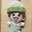 ちびぬい服　ハンドメイド♪  服上下とニット帽子とクマかばんの4点セット