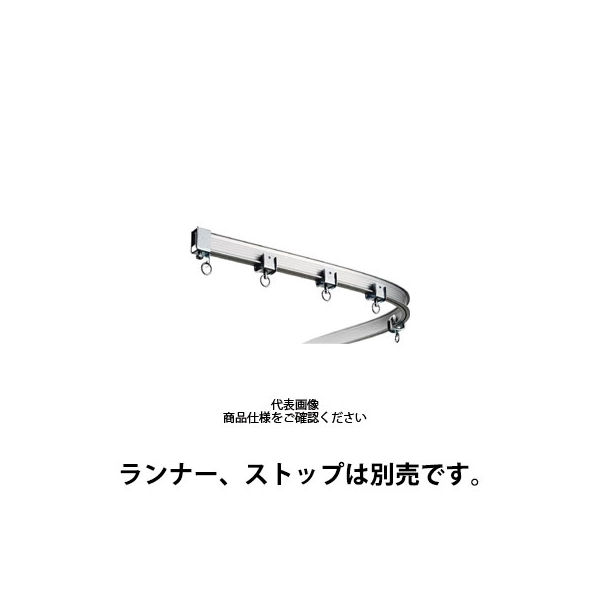 岡田装飾金物 岡田 カーテンレール ベンダーレール3m アルミ 19L30-AS 1本 363-0773（直送品）