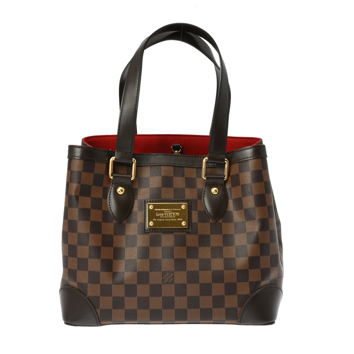 LOUIS VUITTON ルイヴィトン ダミエ ハムステッド PM ブラウン N51205 レディース ダミエキャンバス ハンドバッグ Aランク 中古 