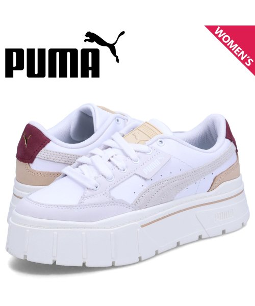 PUMA プーマ スニーカー メイズ スタック リュクス レディース 厚底 MAYZE STACK LUXE WNS ホワイト 白 389853－06