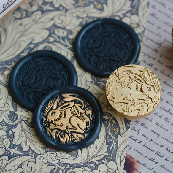 Wax seal stamp │ 兄弟うさぎ / Brer Rabbit│ シーリングスタンプ