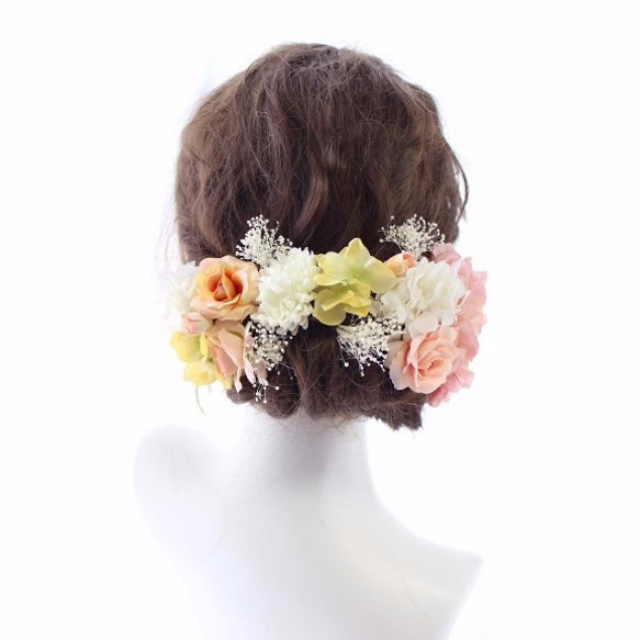 head dress* sweet pink dahlia