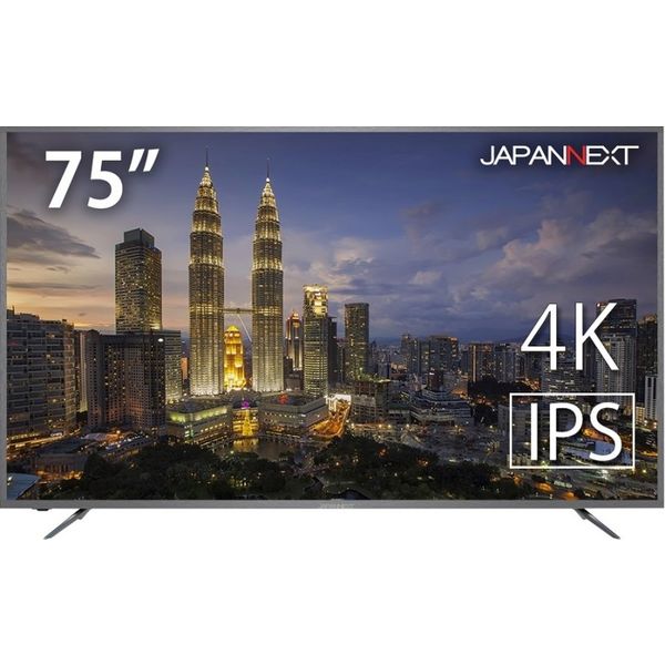 JAPANNEXT75インチワイド 4K液晶モニターJN-IPS7500TUHD1台 大型モニター（直送品）