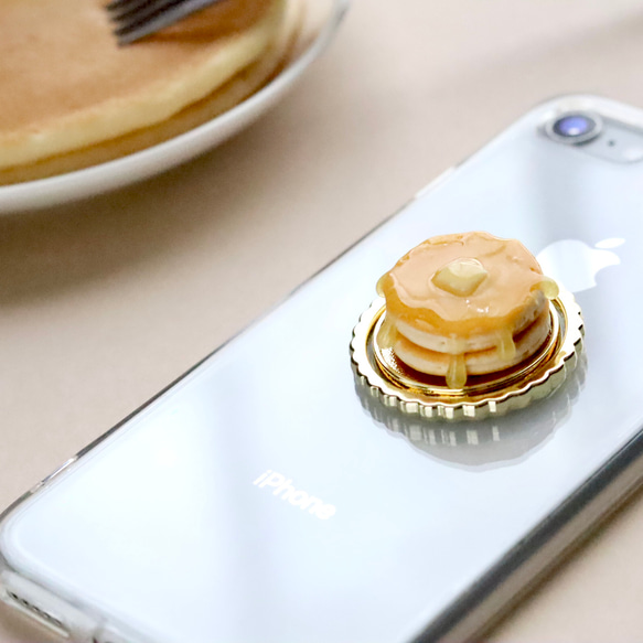 昔懐かしのホットケーキのスマホリング