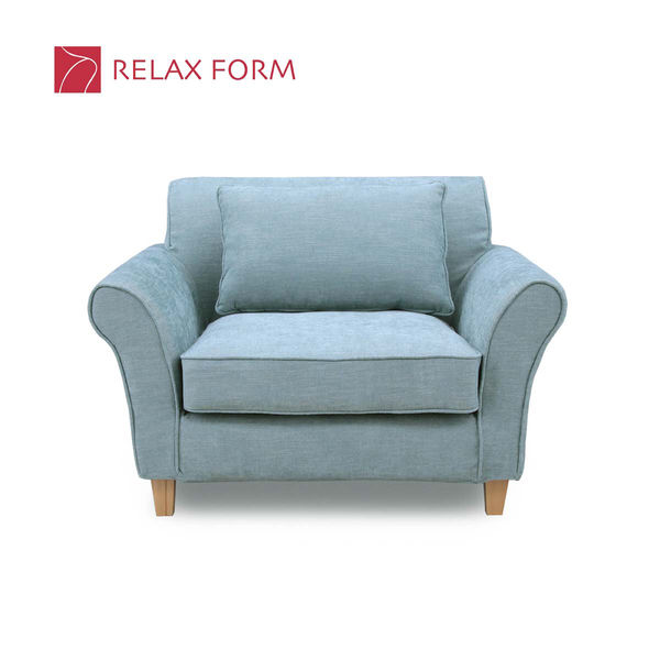 【車上渡し】RELAX FORM ペルカ 1人掛ソファ スカイ 1脚（直送品）