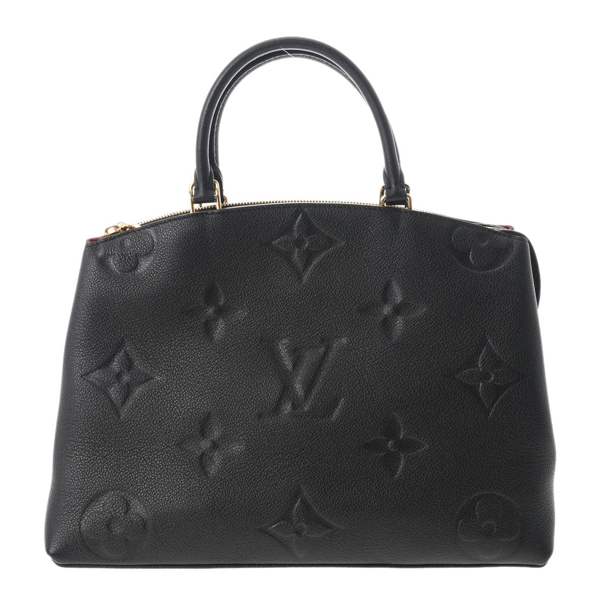 LOUIS VUITTON ルイヴィトン モノグラムアンプラント グランパレ MM 2WAY 黒 M45811 レディース レザー ハンドバッグ Aランク 中古 