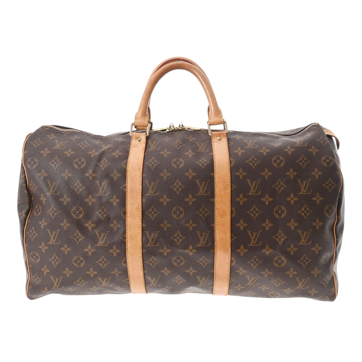 LOUIS VUITTON ルイヴィトン モノグラム キーポル50 ブラウン M41426 レディース モノグラムキャンバス ボストンバッグ Bランク 中古 