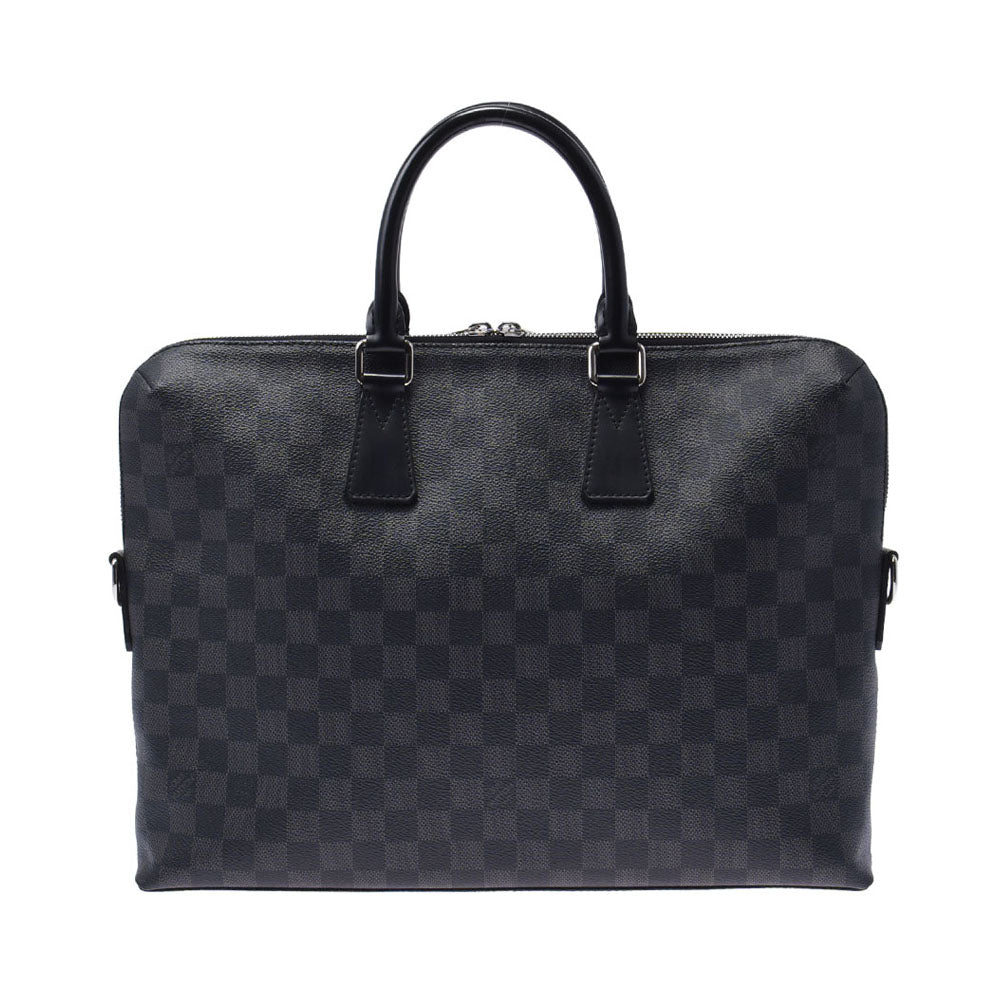 LOUIS VUITTON ルイヴィトン ダミエ グラフィット PDJ ポルトドキュマンジュール 黒 N48224 メンズ ダミエグラフィットキャンバス ビジネスバッグ ABランク 中古 