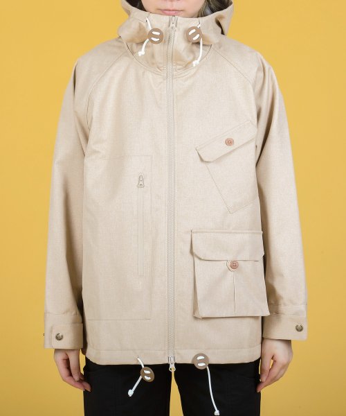 【 Smore / mountain jacket 】三面構造フードで顔まわりまでしっかりカバーマウンテンジャケット