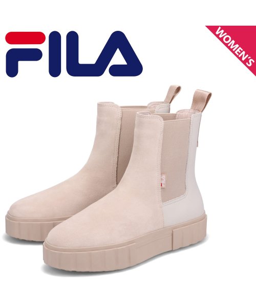 FILA フィラ サイドゴアブーツ サンドブラスト チェルシー レディース SAND BLAST CHELSEA ベージュ WFW22054－101