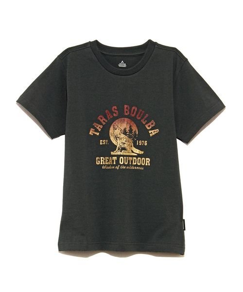 ジュニア ヘビーコットンプリントTシャツ（コヨーテ）