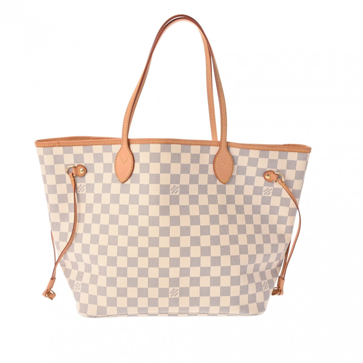 LOUIS VUITTON ルイヴィトン ダミエアズール ネヴァーフル MM  ホワイト N51107 レディース ダミエアズールキャンバス トートバッグ ABランク 中古 