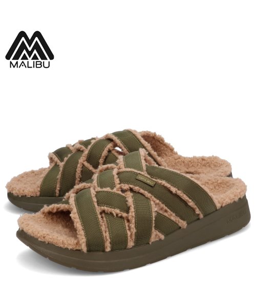 マリブサンダルズ MALIBU SANDALS サンダル スライドサンダル ズマ メンズ ZUMA LX オリーブ MS02－4004