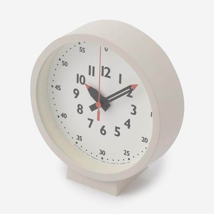 fun pun clock for table / ホワイト YD18-04