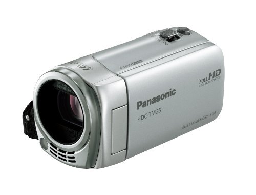 Panasonic デジタルハイビジョンビデオカメラ TM25 内蔵メモリー8GB シルバー HDC-TM25-S【中古品】