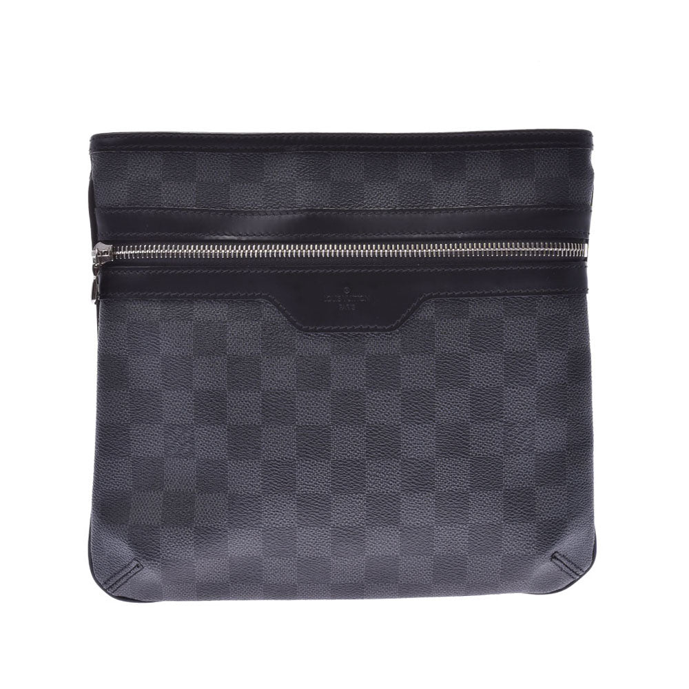 LOUIS VUITTON ルイヴィトン ダミエ グラフィット トマス 黒/グレー N58028 メンズ ショルダーバッグ Aランク 中古 