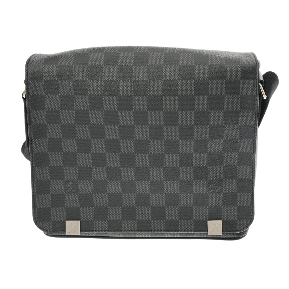 LOUIS VUITTON ルイヴィトン ダミエグラフィット ディストリクトPM NM 黒/グレー N41028 メンズ ダミエグラフィットキャンバス ショルダーバッグ Aランク 中古 