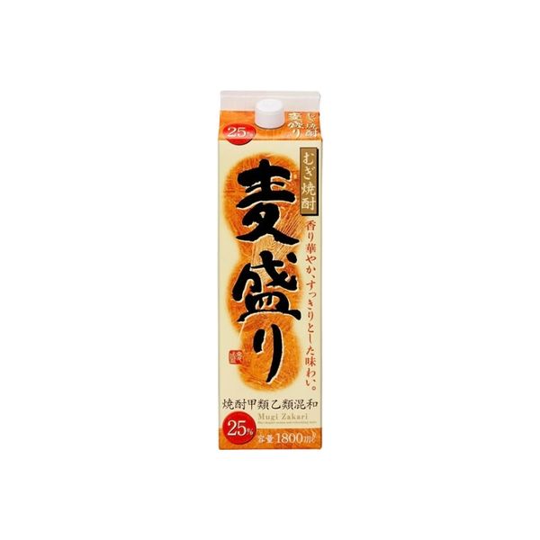 合同酒精 連続25° 麦盛り パック 1.8L x6 7265218 1セット(6個)（直送品）