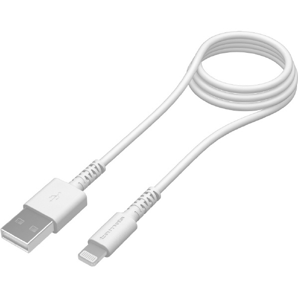 多摩電子工業 USB-A to Lightningケーブル 抗菌(1．0m) ホワイト TH136L10QW