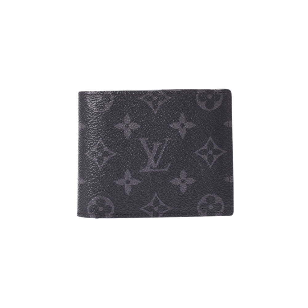 LOUIS VUITTON ルイヴィトン モノグラム エクリプス ポルトフォイユ マルコ NM 黒/グレー  M62545 メンズ モノグラムエクリプスキャンバス 二つ折り財布 Bランク 中古 