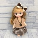 ☆MMC1362☆ミキちゃんマキちゃん用洋服リボン、ネックレスセット