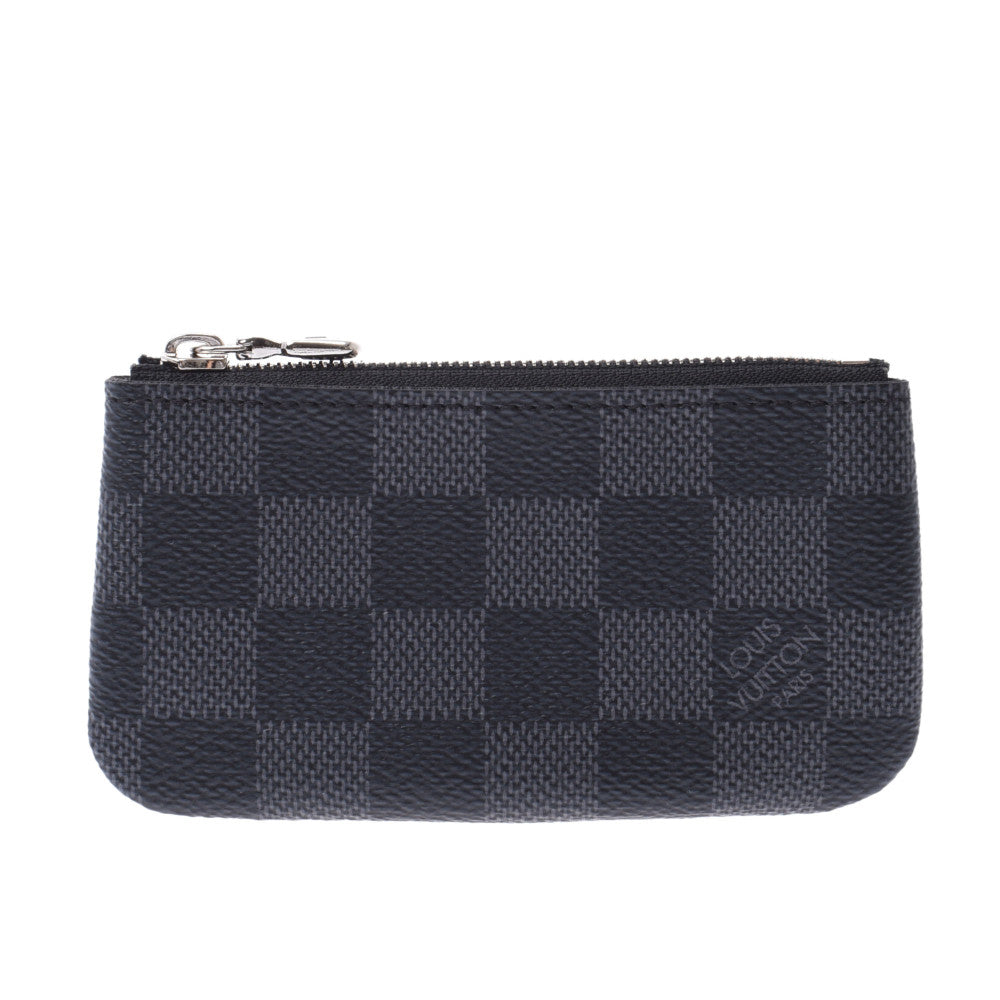 LOUIS VUITTON ルイヴィトン ダミエ グラフィット ポシェットクレ 黒/グレー N60155 メンズ ダミエグラフィット