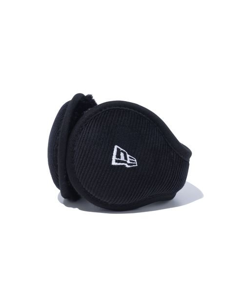 EAR MUFF CORDUROY BLK WHI