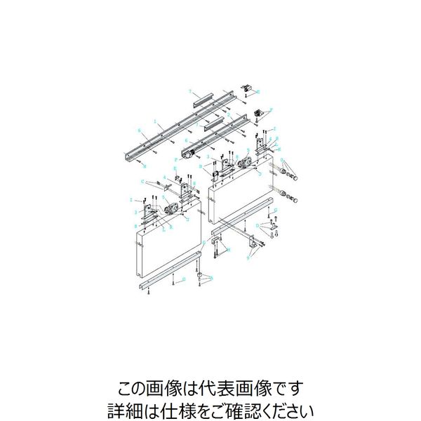 ダイケン スライデックス 傾斜レールタイプ（自閉式） 片引き2連装置