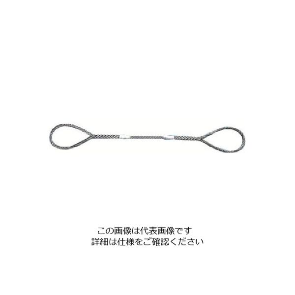 日興製綱 ニッコウ Wスリング(裸) 全長5.0m スリング径18mm W18-5H 1セット(5本) 815-7446（直送品）