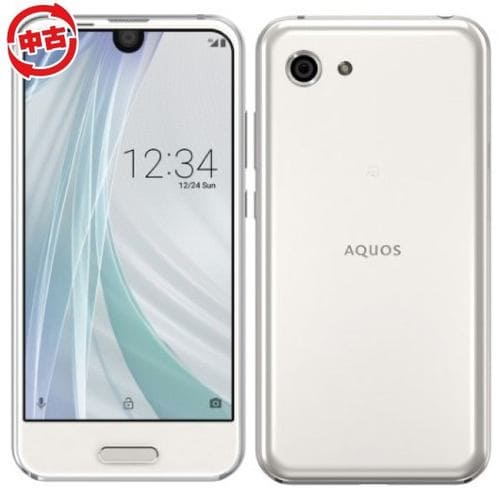 【中古】SHARP AQUOS R compact SHV41 SIMフリー ムーンホワイト