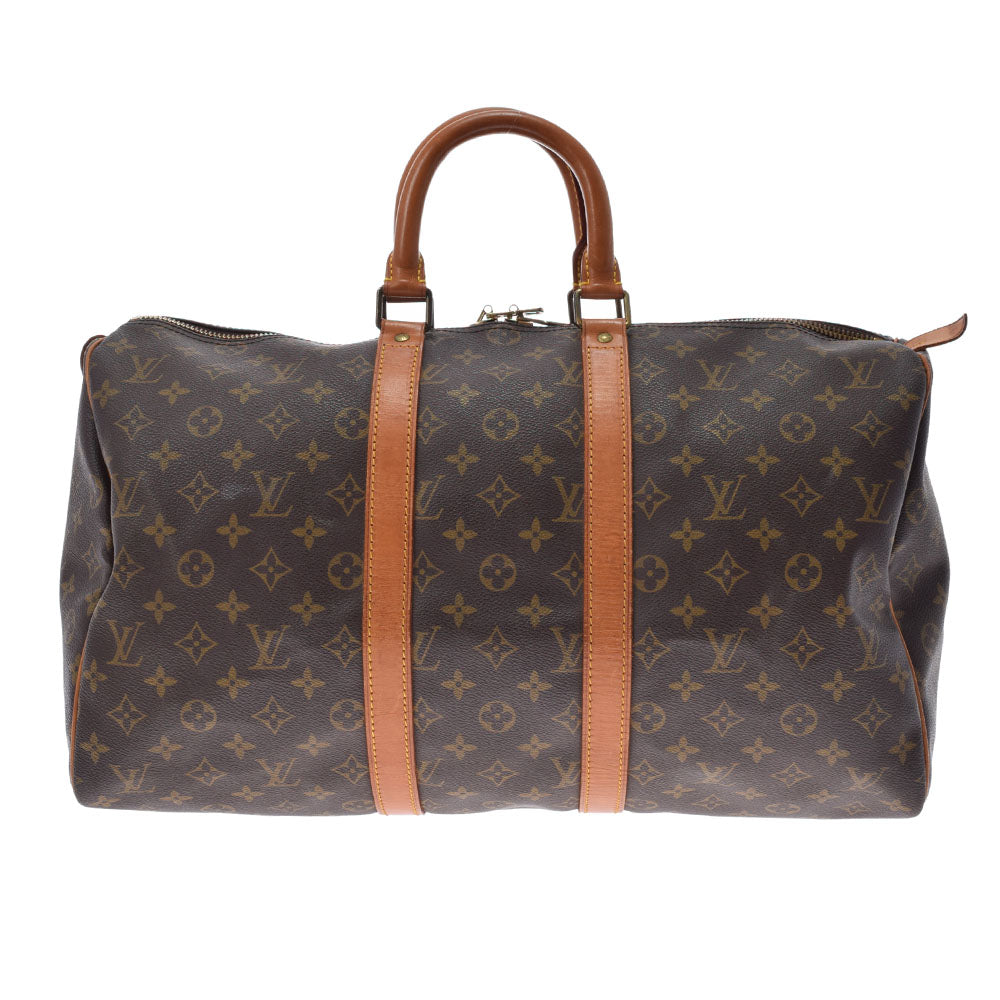 LOUIS VUITTON ルイヴィトン モノグラム キーポル45 ブラウン M41428 ユニセックス モノグラムキャンバス ボストンバッグ Bランク 中古 