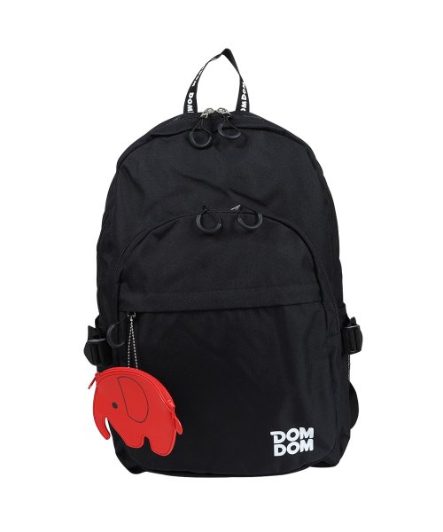 ドムドム DOMDOM リュック バッグ バックパック ポップンドム メンズ レディース 30L 大容量 DAYPACK ブラック マルチ 黒 DM026