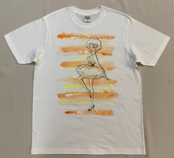 Dress T　手書きファッションイラスト　Tシャツ　牡羊座  薄手 Mサイズ