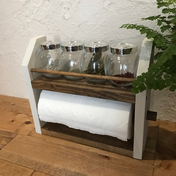 kitchen paper shelf WDB キッチンペーパー ホルダー&スパイスラック