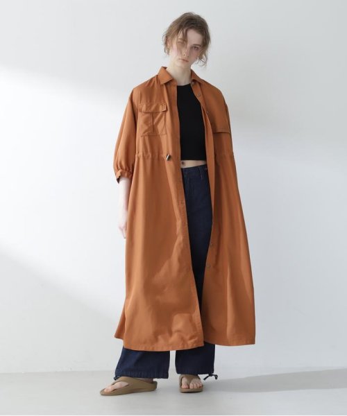 STORM FLAP DETAILE LONG SHIRTS/ストームフラップ ロングシャツ/ワンピ