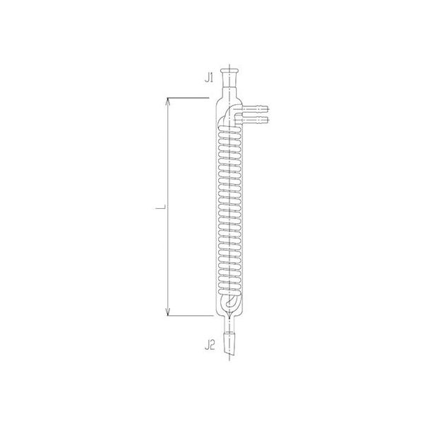 旭製作所 石英ジムロート冷却器 1330