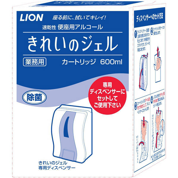 きれいのジェル 便座クリーナー カートリッジ 業務用 600ml ジェルタイプ アルコール　1箱（6個入り）（取寄品）