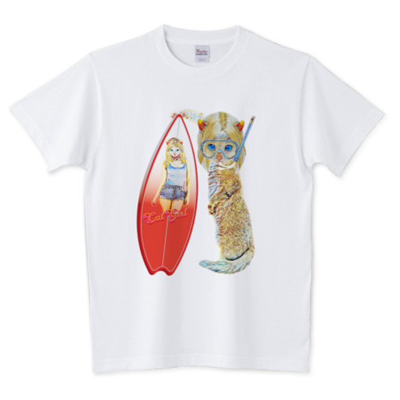 【Tシャツ】サーファーCAT GIRL