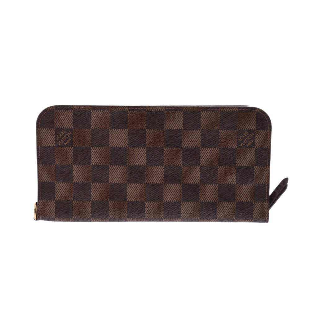 LOUIS VUITTON ルイヴィトン ダミエ ポルトフォイユ アンソリット ブラウン N63071 ユニセックス ダミエキャンバス 長財布 Aランク 中古 