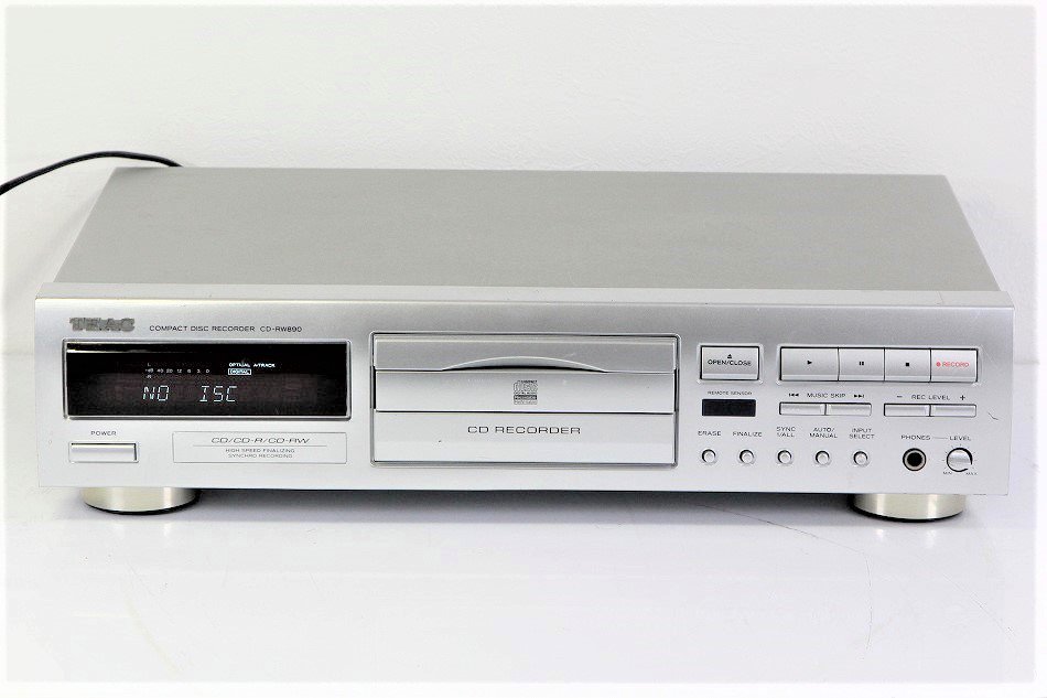 TEAC CDレコーダー シルバー CD-RW890-S【中古品】