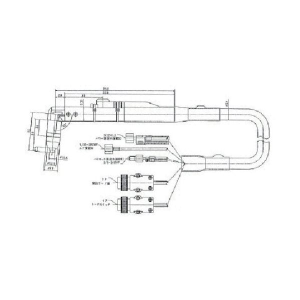 ダイヘン プラズマ切断トーチ CTW-0801 1本 851-3234（直送品）