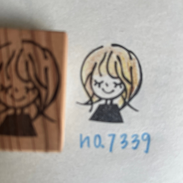 スタンプ　No. 7339女の子