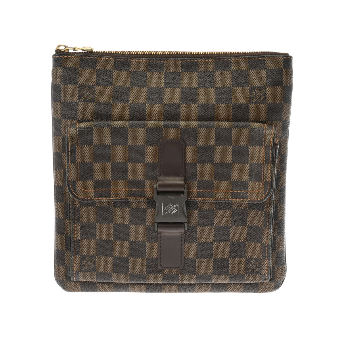 LOUIS VUITTON ルイヴィトン ダミエ ポシェットメルヴィール ブラウン N51127 レディース ダミエキャンバス セミショルダーバッグ Bランク 中古 