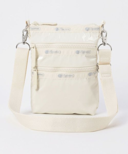 3 ZIP CROSSBODYパールシャイン