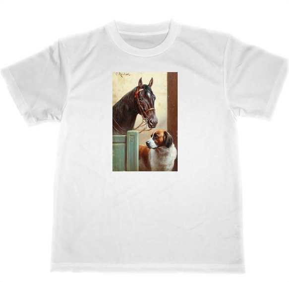 サラブレッド　ドライ　Tシャツ　馬　グッズ　カール　ライヒュルト　乗馬　競馬