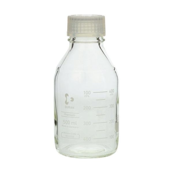 柴田科学 SIBATA プレミアムボトル キャップ付 500mL 10入 017260-500A 1箱(10個) 135-9975（直送品）