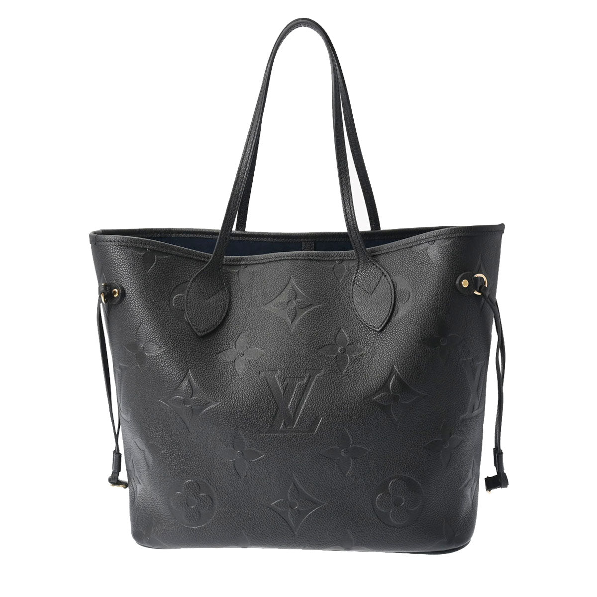 LOUIS VUITTON ルイヴィトン モノグラムアンプラント ネヴァーフル MM  ノワール M45685 ユニセックス レザー トートバッグ Aランク 中古 