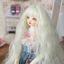 BJD 1/3 1/4  1/6人形 ドール用ウィッグ カツラ 耐熱 ハンドメイドzxww-327