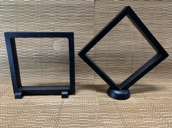 ３DディスプレイBOX（黒/内寸法115mm）２個セット